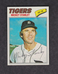 1977 Topps Baseball Card #533 Mickey Stanley Detroit Tigers NM Vintage Original