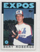 1986 Topps Baseball Card #154 Bert Roberge-Expos