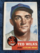 1953 TOPPS Ted Wilks ( CLEVELAND INDIANS ) Card #101