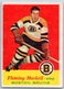 1957-58 Topps Fleming Mackell #16 VG Vintage Hockey Card