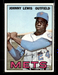 1967 Topps Johnny Lewis New York Mets Near Mint or Better #91