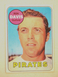 1969 Topps Ron Davis Baseball Trading Card #553, Pirates