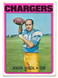 1972 Topps #15 John Hadl Football Card - San Diego Chargers