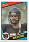 1984 Topps Football Jim Covert Rookie Chicago Bears RC #222 (NM/MINT) "Jimbo"