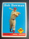 1958 Topps Set-Break #415 Bob Bowman Phillies Free Shipping