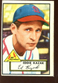 1952 Topps Baseball Card #165 Eddie Kazak EXMT