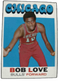 1971-72 Topps Basketball Card Bob Love Chicago Bulls #45