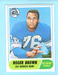 1968 TOPPS FOOTBALL #158 ROGER BROWN LOS ANGELES RAMS EX/EX/MT