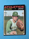 Jim "Catfish" Hunter 1971 Topps Card #45 Baseball Oakland Athletics VG.-EX.