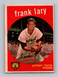 1959 Topps #393 Frank Lary LOW GRADE (paper loss) Detroit Tigers Card
