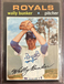 1971 Topps Wally Bunker - #528 - KC Royals - NM - Solid!!