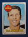 1969 Topps Baseball #541 Joe Verbanic - New York Yankees (Stain)