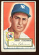 1952 Topps Baseball Card #237 Jerry Coleman New York Yankees