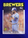 1986 Topps #385 Cecil Cooper Milwaukee Brewers MLB baseball trading card 