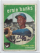 1959 Topps Vintage Card #350 Ernie Banks Chicago Cubs HOF "Mr. Cub"