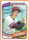 1980 Topps #604 Glenn Adams of the Minnesota Twins - Excellent Condition