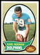 1970 Topps #223 Karl Noonan Miami Dolphins EX-EXMINT wrinkle SET BREAK!