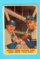 1958 Topps Baseball #418- Mickey Mantle & Hank Aaron- World Series Foes- GOOD!