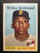 Willie Kirkland 1958 Topps Vintage Baseball Card #128 NICE!! San Francisco Gi 