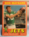 DON MAYNARD NEW YORK JETS 1971 TOPPS NFL FOOTBALL CARD #19