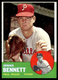 1963 Topps -- Dennis Bennett Philadelphia Phillies #56