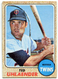 1968 Topps #28 Ted Uhlaender Baseball Card - Minnesota Twins