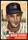 1953 Topps #210 Bob Cerv RC New York Yankees VG-VGEX wrinkle SET BREAK!