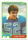 1981 Topps Football Card #27 Stan White / Detroit Lions
