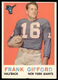 1959 Topps #20 Frank Gifford New York Giants NR-MINT SET BREAK!