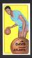 1970 Topps Basketball Vintage TB Card #54 Jim Davis Hawks 👀 Scans/Descriptions!