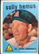 1959 Topps #527 SOLLY HEMUS St. Louis Cardinals  MLB baseball card EX+