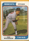 1974 Topps #143 Dick Woodson - Minnesota Twins - Excellent Condition