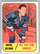 1967-68 Topps Wayne Hillman #22 Good Vintage Hockey Card