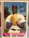 1982 Topps #213 DAVE STEWART Los Angeles Dodgers A's Baseball ROOKIE Card NM/MT