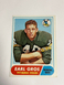 1968 Topps Football Pittsburgh Steelers Earl Gros #7