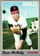 Vintage  1970 Topps Baseball Dave McNally Baltimore Orioles #20 EX-MT+