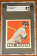 1948 LEAF BASEBALL PHIL RIZZUTO ROOKIE CARD #11 NEW YORK YANKEES SGC 4 VGEX