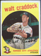 1959 Topps #281  WALT CRADDOCK   Kansas City Athletics  MLB baseball card EX+
