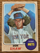 1968 Topps Don Shaw New York Mets  #521 EX-NM/NM Condition High #