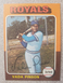 1975 Topps Baseball Vada Pinson Kansas City Royals #295