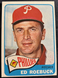 1965 Topps #52, Ed Roebuck (Philadelphia Phillies) - Ungraded, EX+, Sharp Card!