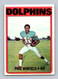 1972 Topps #167 Paul Warfield Miami Dolphins HOF
