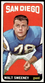 1965 Topps #173 Walt Sweeney RC San Diego Chargers NR-MINT NO RESERVE!