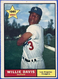 1961 Topps Vintage Baseball Card, Willie Davis, LA Dodgers, #506