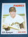 1970 Topps Baseball Card #718  ED SPIEZIO  Padres, Cardinals;  High Number;  EX