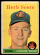 1958 Topps #352 Herb Score Cleveland Indians VG-VGEX wrinkle NO RESERVE!