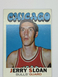 1971-72 Topps Jerry Sloan Basketball Card Chicago Bulls #87