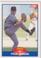 1989 SCORE ERROR PAUL GIBSON #595 TIGERS * HOLDING CROTCH BACKGROUND