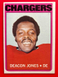 1972 Topps DEACON JONES #209 San Diego Chargers Football Card - EX