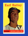 1958 Topps Set-Break #364 Earl Battey EX-EXMINT *GMCARDS*